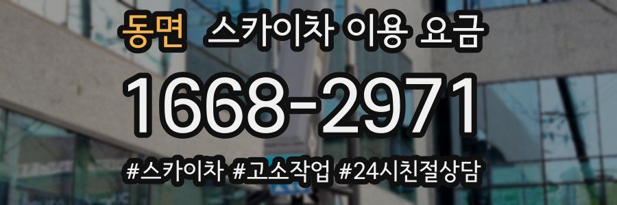 동면 스카이차 이용 요금