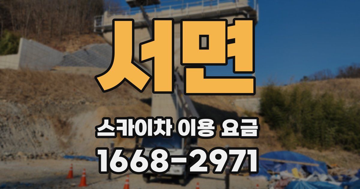 서면 스카이차 이용 요금