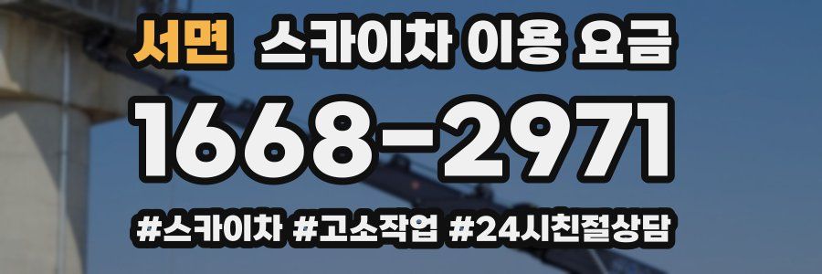 서면 스카이차 이용 요금