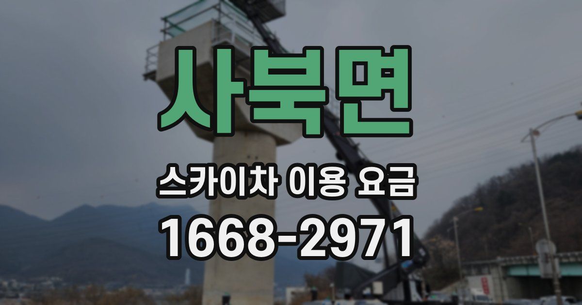 사북면 스카이차 이용 요금
