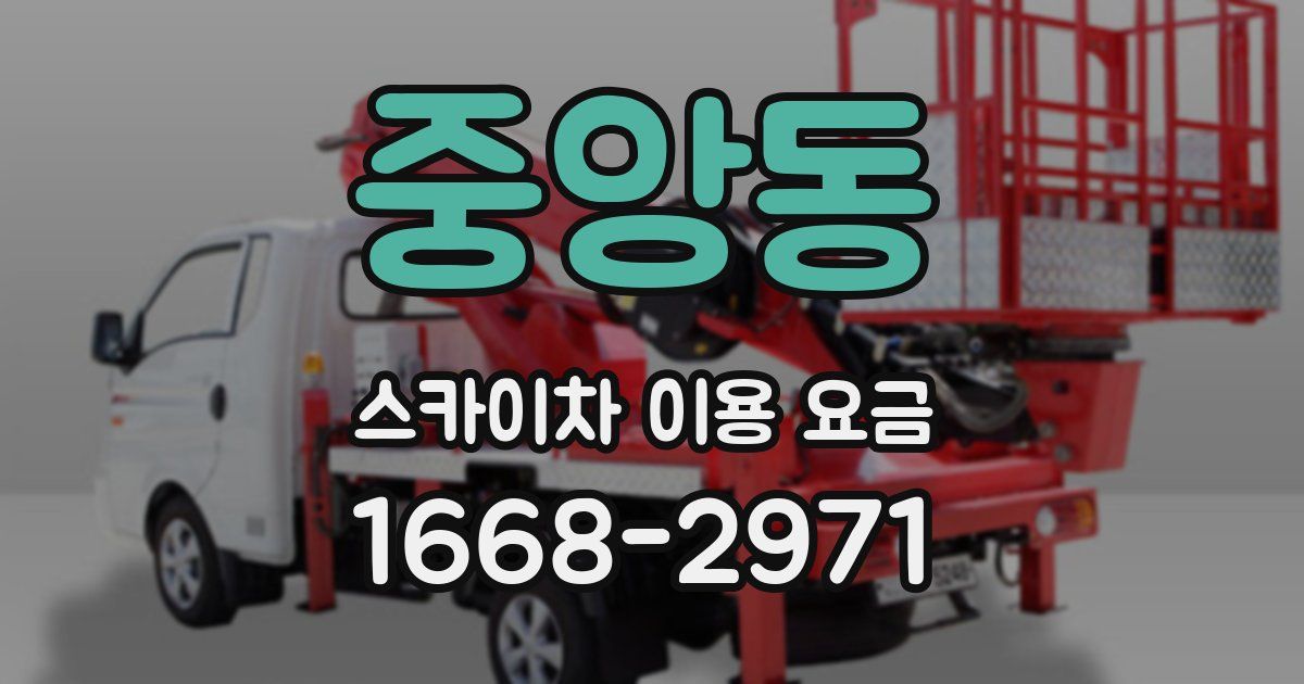 중앙동 스카이차 이용 요금