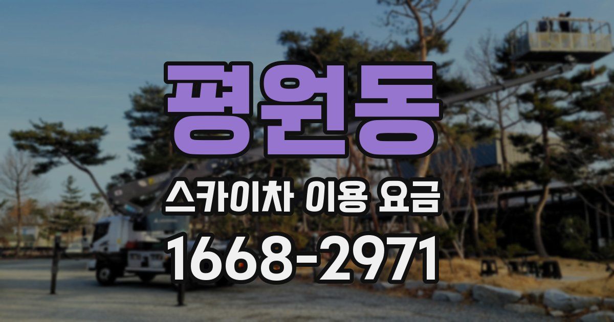 평원동 스카이차 이용 요금