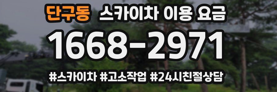 단구동 스카이차 이용 요금