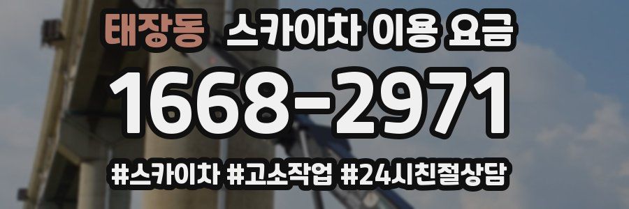 태장동 스카이차 이용 요금