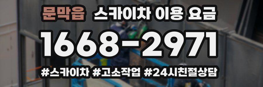 문막읍 스카이차 이용 요금