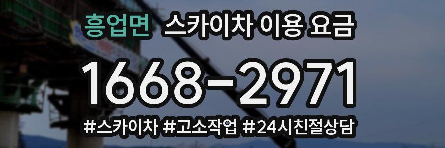 흥업면 스카이차 이용 요금