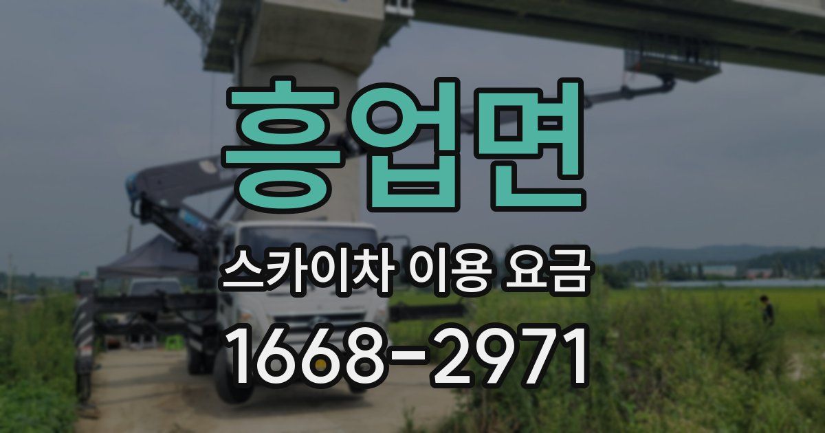 흥업면 스카이차 이용 요금