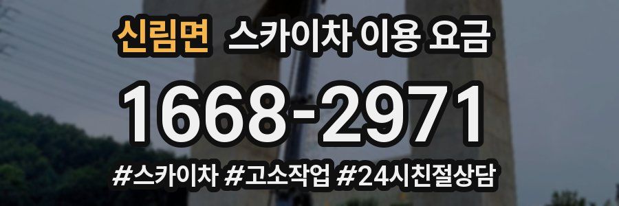 신림면 스카이차 이용 요금