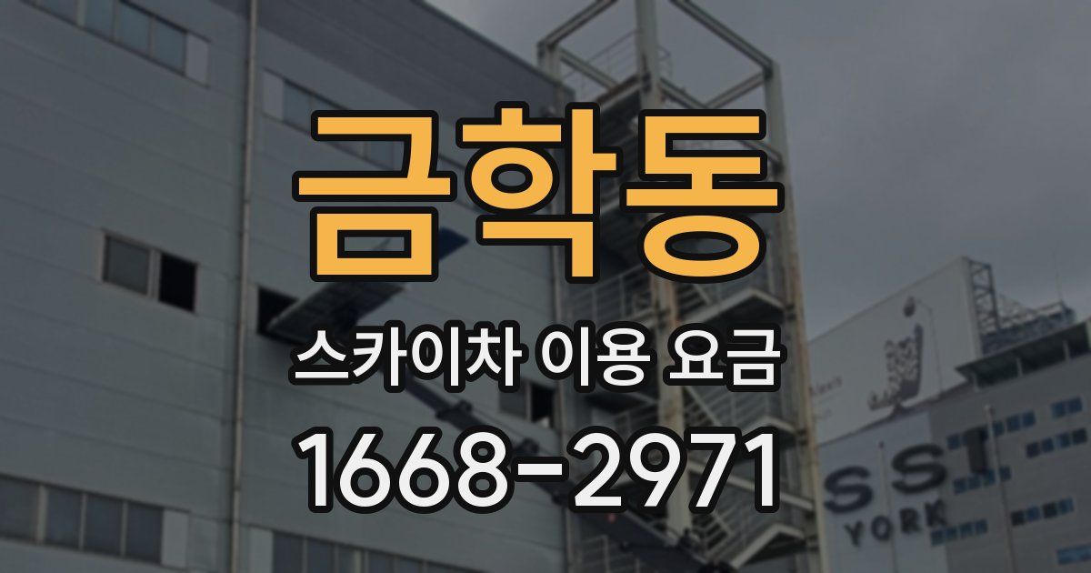 금학동 스카이차 이용 요금