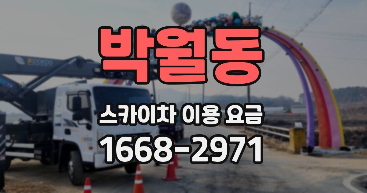 박월동 스카이차 이용 요금