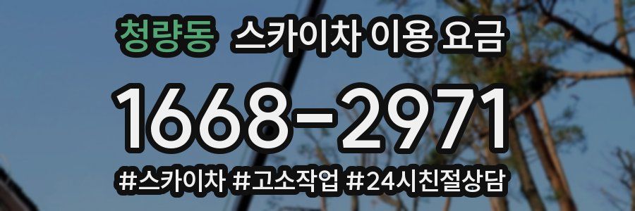 청량동 스카이차 이용 요금