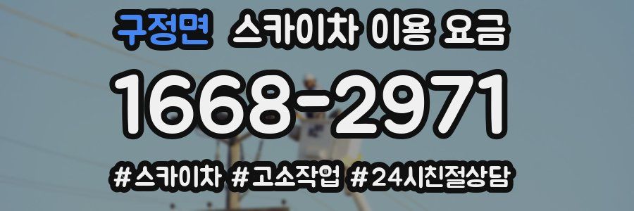 구정면 스카이차 이용 요금