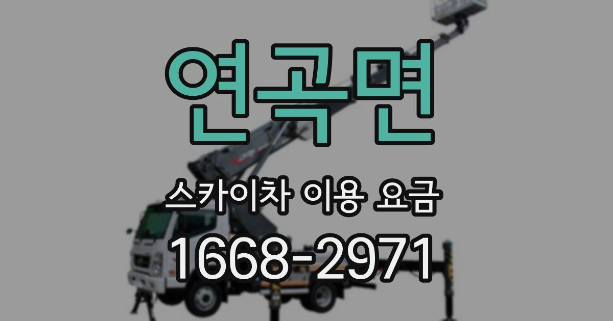 연곡면 스카이차 이용 요금