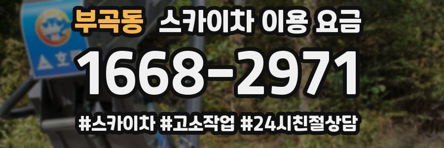 부곡동 스카이차 이용 요금
