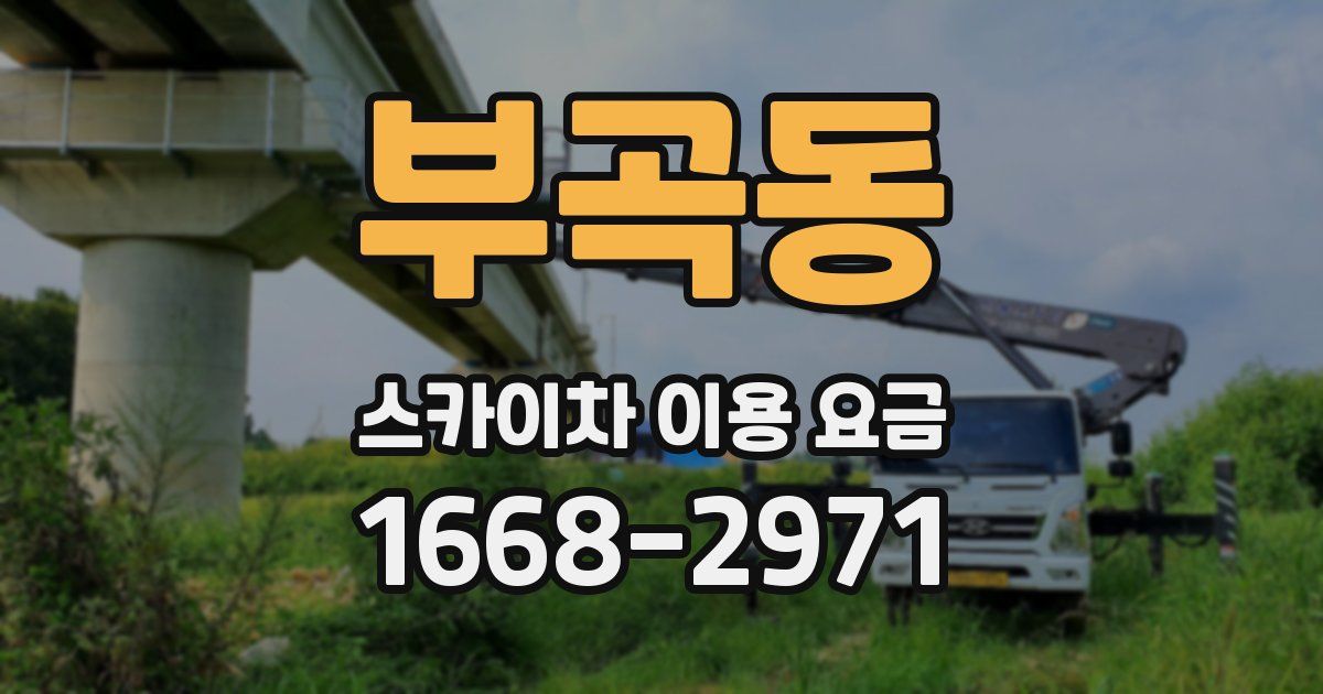 부곡동 스카이차 이용 요금