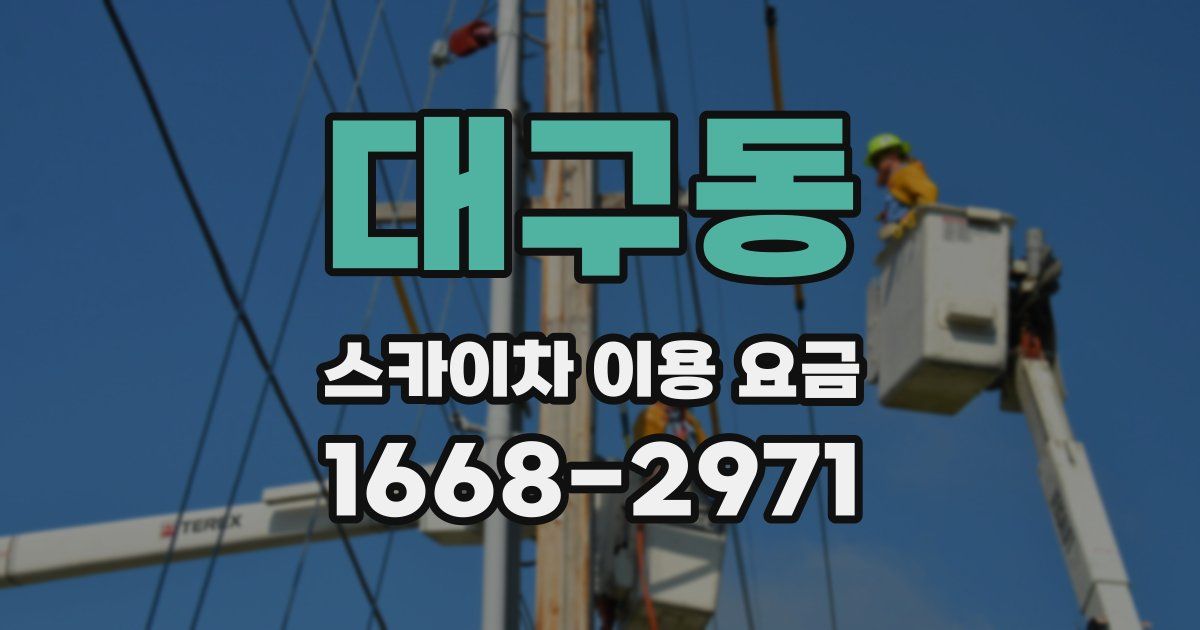 대구동 스카이차 이용 요금