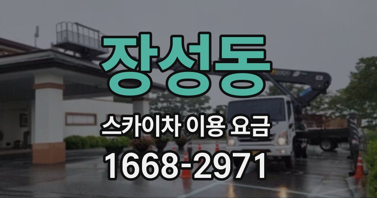 장성동 스카이차 이용 요금