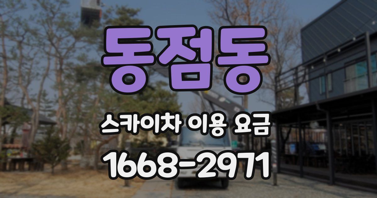 동점동 스카이차 이용 요금