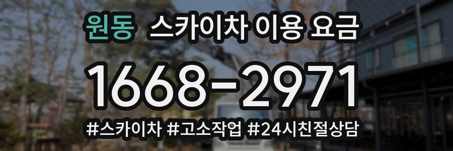 원동 스카이차 이용 요금