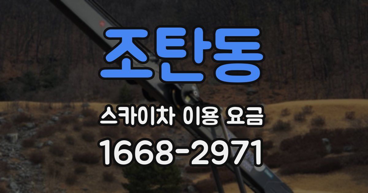 조탄동 스카이차 이용 요금