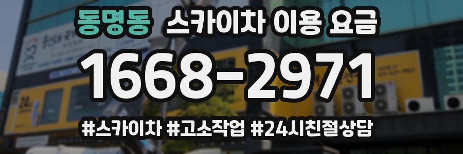 동명동 스카이차 이용 요금