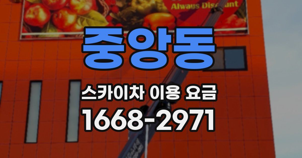중앙동 스카이차 이용 요금
