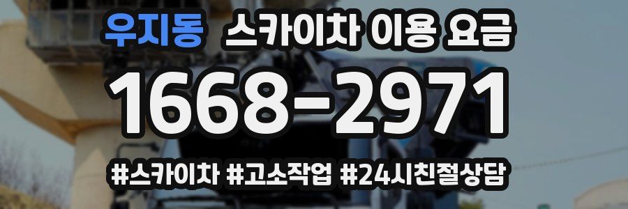 우지동 스카이차 이용 요금