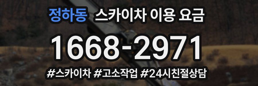 정하동 스카이차 이용 요금