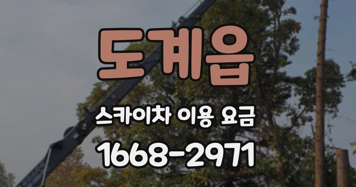 도계읍 스카이차 이용 요금