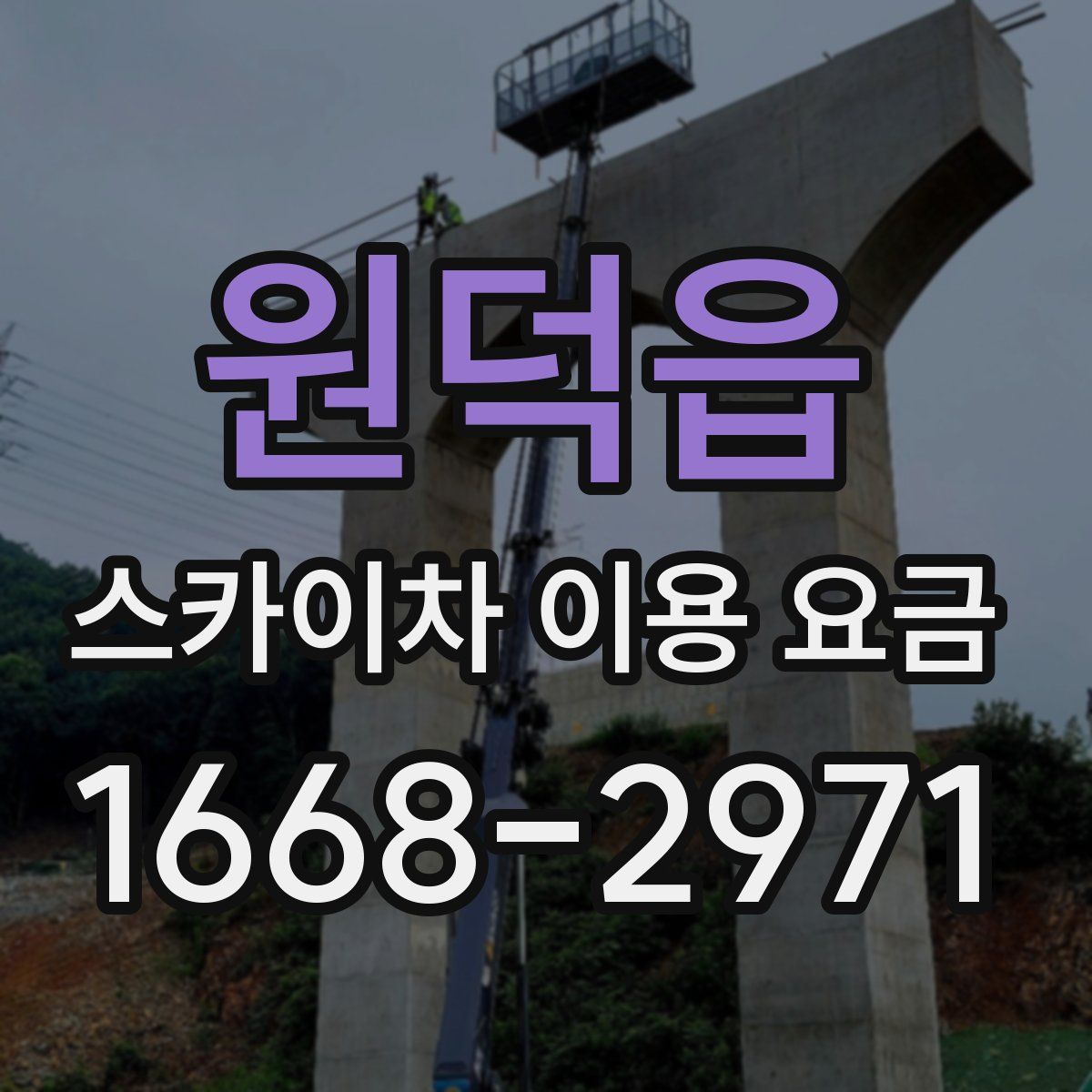 원덕읍 스카이차 이용 요금