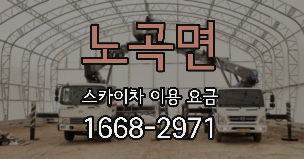 노곡면 스카이차 이용 요금