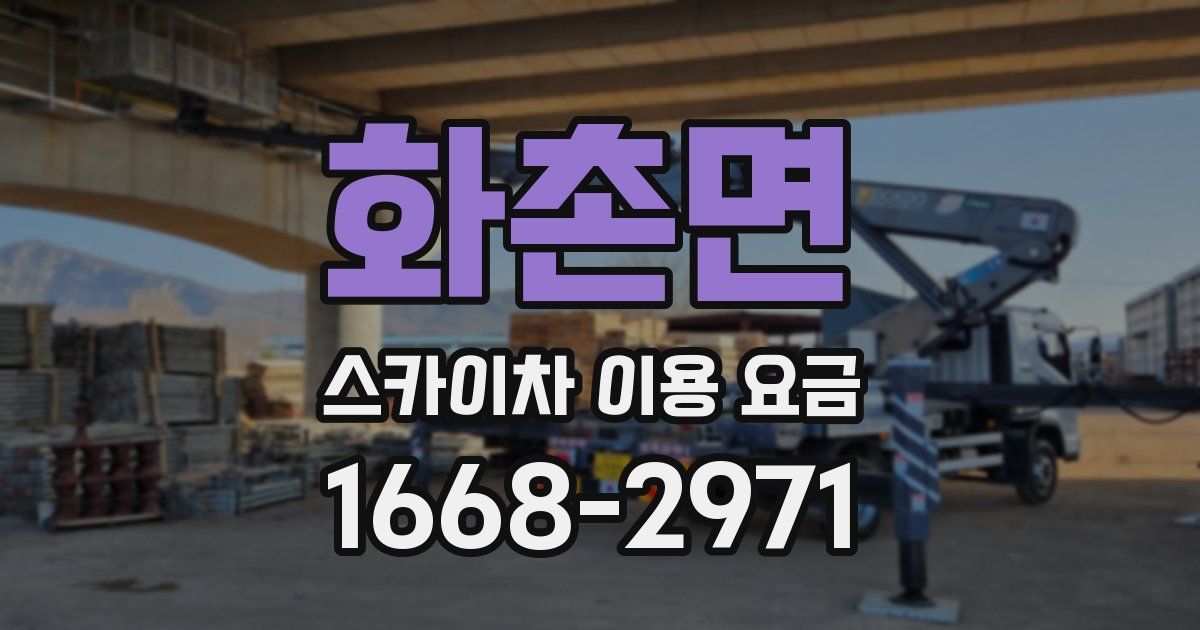 화촌면 스카이차 이용 요금