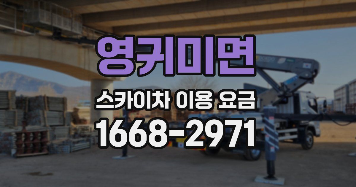 영귀미면 스카이차 이용 요금