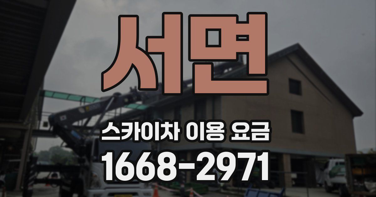 서면 스카이차 이용 요금