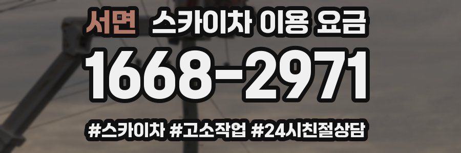 서면 스카이차 이용 요금