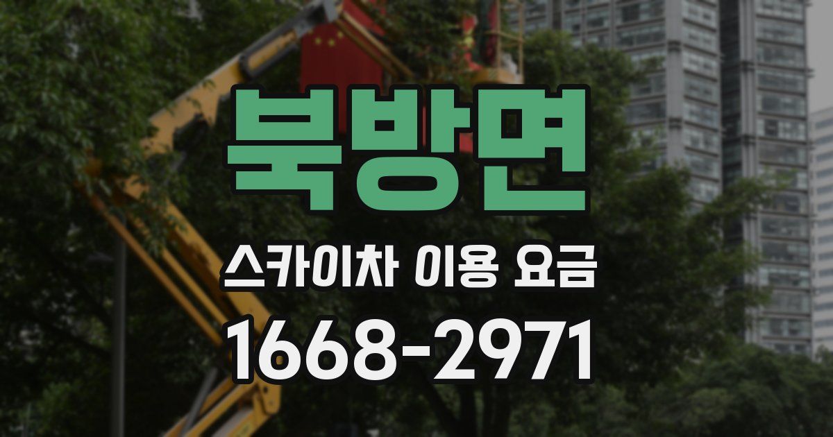 북방면 스카이차 이용 요금