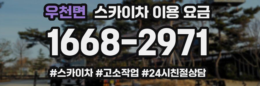 우천면 스카이차 이용 요금