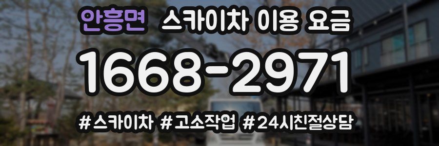 안흥면 스카이차 이용 요금