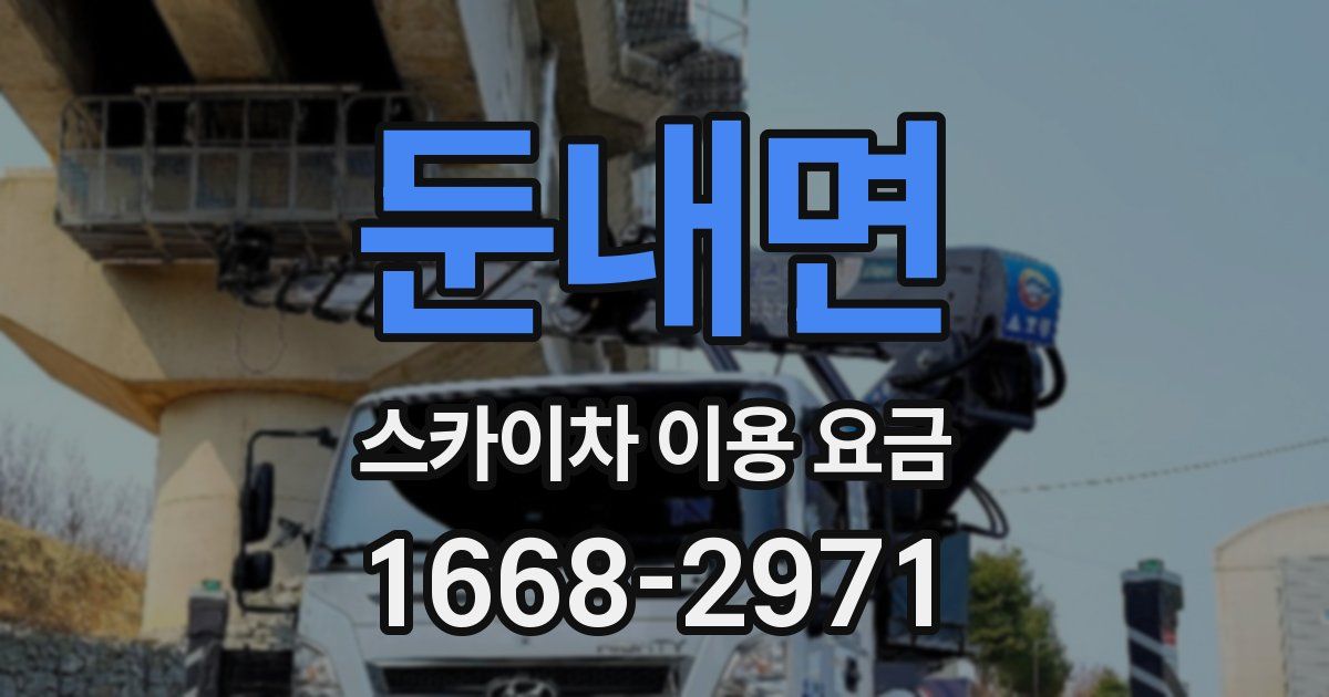 둔내면 스카이차 이용 요금