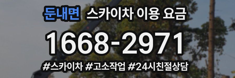 둔내면 스카이차 이용 요금