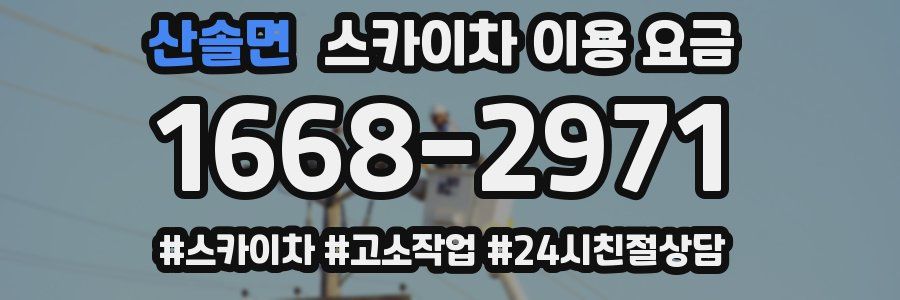 산솔면 스카이차 이용 요금