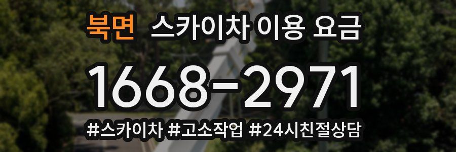 북면 스카이차 이용 요금