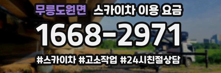 무릉도원면 스카이차 이용 요금