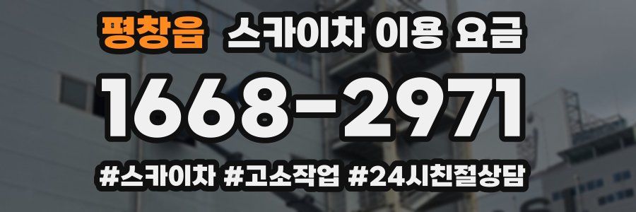 평창읍 스카이차 이용 요금