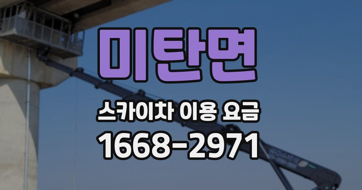 미탄면 스카이차 이용 요금