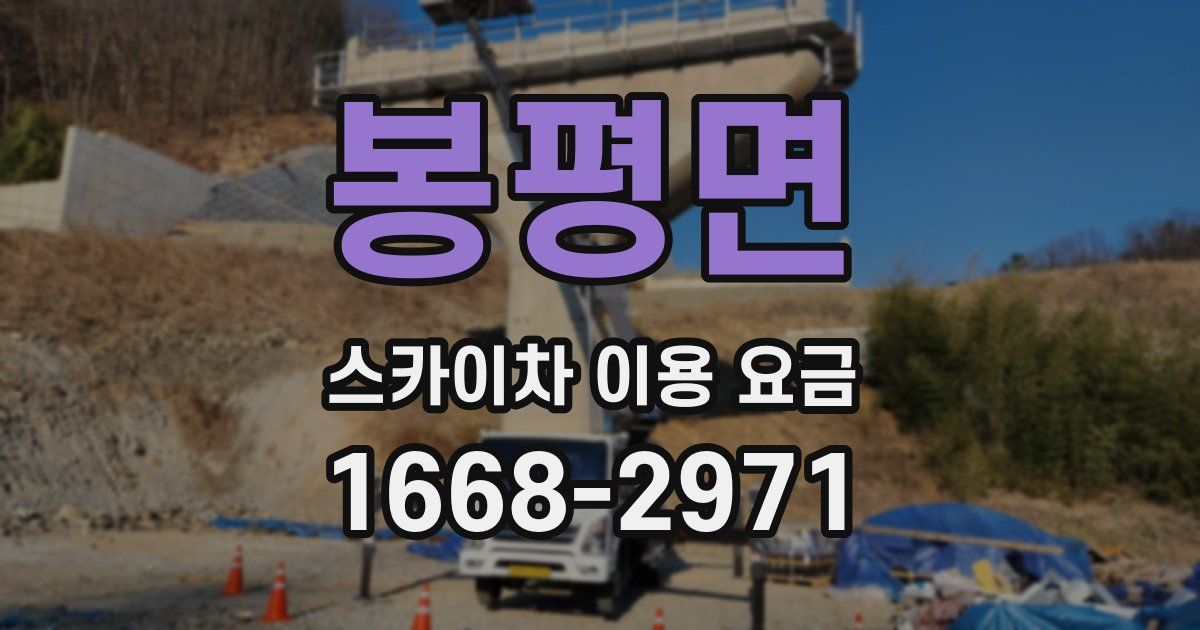 봉평면 스카이차 이용 요금