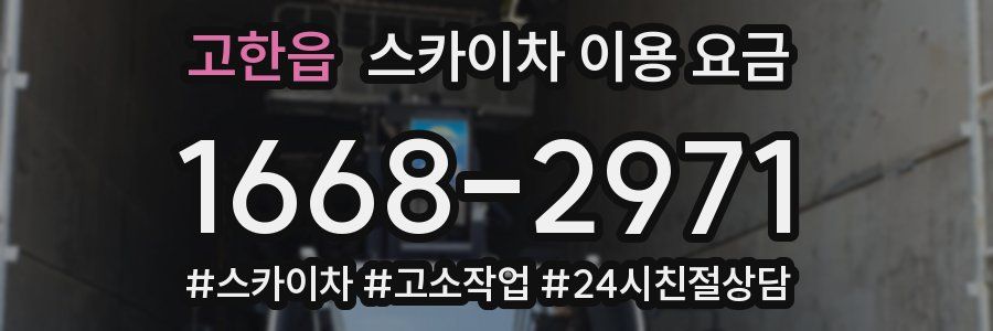 고한읍 스카이차 이용 요금