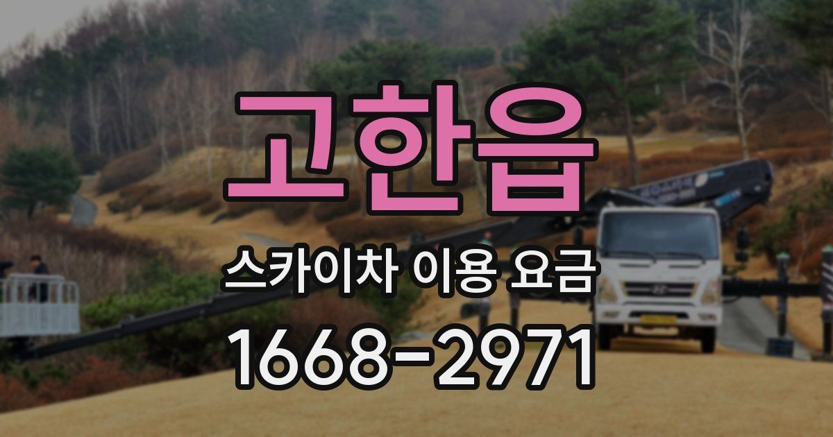 고한읍 스카이차 이용 요금
