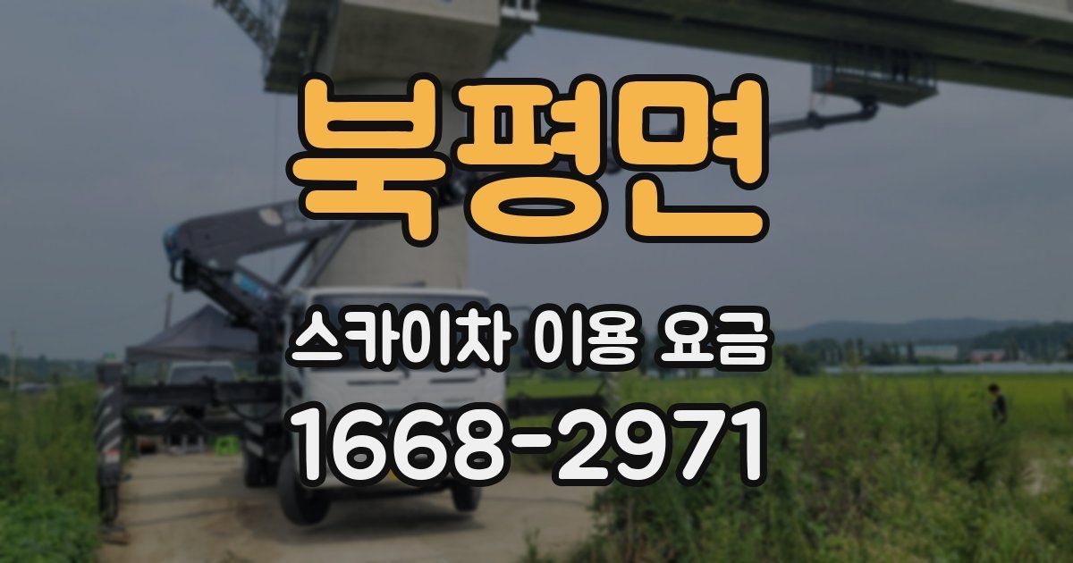 북평면 스카이차 이용 요금