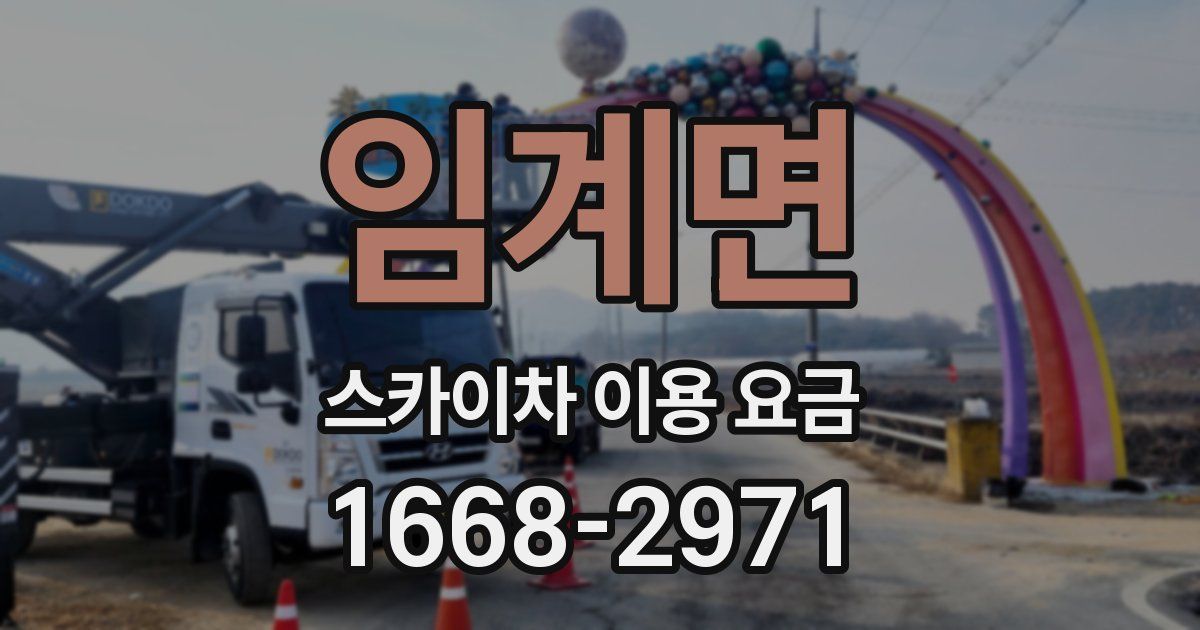임계면 스카이차 이용 요금